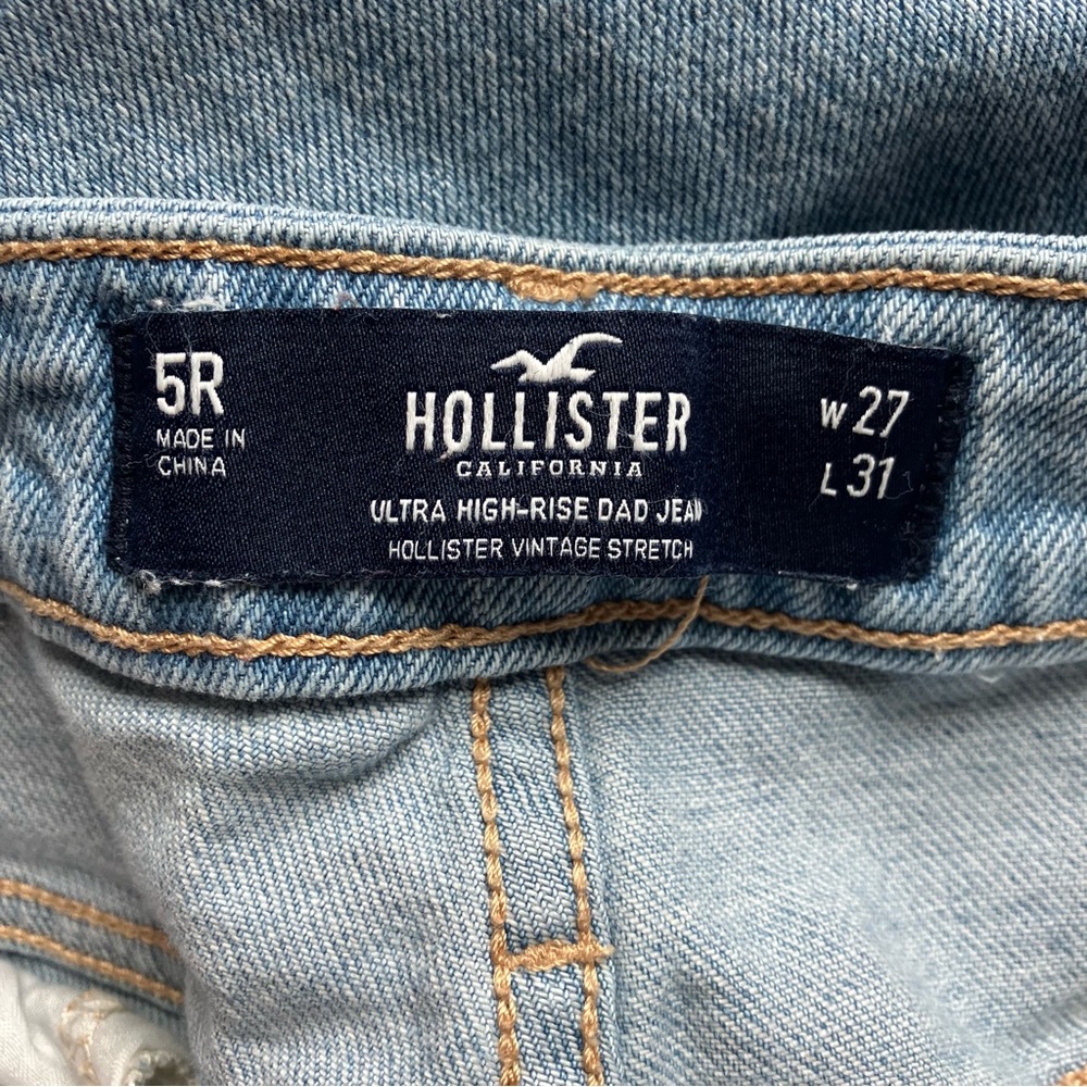 Hollister Ultra High-rise Dad Jean Vintage Stretch size 5R - Picture 8 of 8